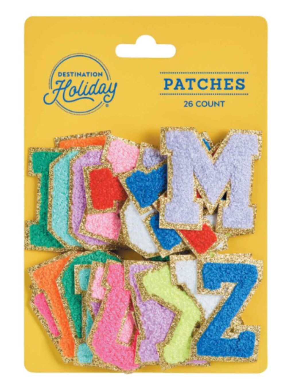 Destination Holiday Letters Patches 26 Piece New